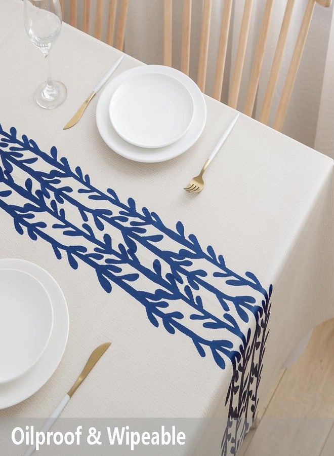 TruDelve Heavy Duty Vinyl Tablecloths Plastic Table Cloths for Kitchen Dining Table Wipeable PVC Tablecloth for Rectangle Tables (54"x84",Branch) - Image 5